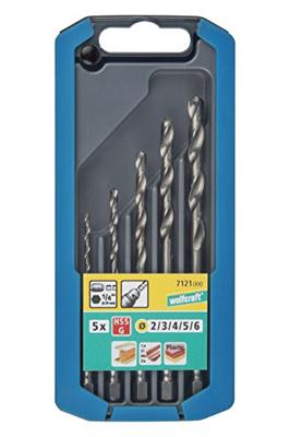 Wolfcraft Metaalboorset | HSS geslepen | Zeskantschacht | Ø2-6mm | 5-delig | 1 set - 7121000