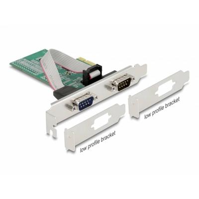 Delock 89555 2 poorten Seriële interfacekaart PCI-Express, RS232 PCIe x1 Delock 89555 2 poorten Seriële interfacekaart PCI-Express, RS232 PCIe x1