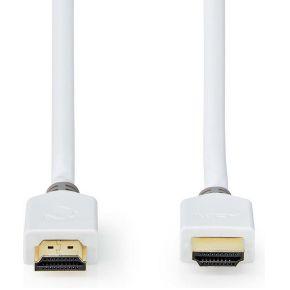 High Speed HDMI-Kabel met Ethernet | HDMI Connector | HDMI Connector | 4K@60Hz | 18 Gbps | 5.0 m | Rond | PVC | Wit