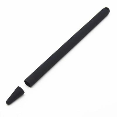 Stylus pen silica gel schokbestendige beschermhoes voor Apple pencil 2 (zwart)