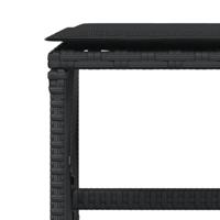 13-delige Tuinset met kussens poly rattan zwart - thumbnail