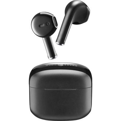 Music Sound | Swag - Draadloze Capsule Hoofdtelefoon - Tot 20 uur luistertijd - Bluetooth - Zwart
