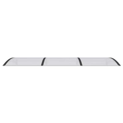 Deurluifel 300x100 cm polycarbonaat zwart Deurluifel 300x100 cm polycarbonaat zwart