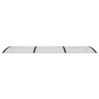 Deurluifel 300x100 cm polycarbonaat zwart - thumbnail
