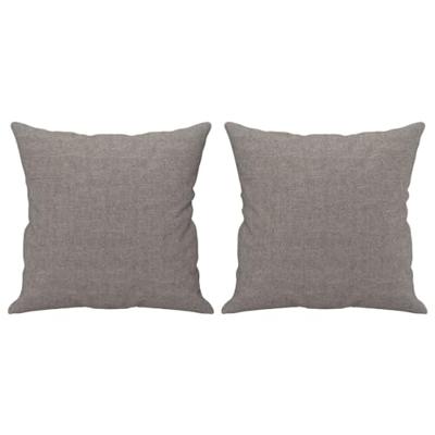 2-delige Loungeset met kussens stof taupe