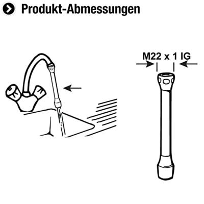 Cornat Spaarperlator-Slang M22X1V 7.5L Ch - TECWS613