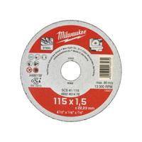 Milwaukee Dunne metaal snijschijf, contractor series SCS 41/115 x 1,5 x 22 mm opdrachtnemer series - 4932451476 - thumbnail