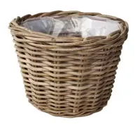 Pot d25h18cm antiek grijs - thumbnail