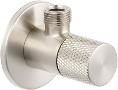 Ben Engraved Cross hoekstopkraan incl. aansluitslang 1/2 x 3/8 inch RVS-look