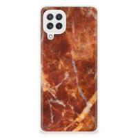 Samsung Galaxy A22 4G | M22 | TPU | Siliconen hoesje | Marmer Bruin - thumbnail