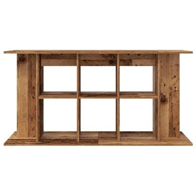 VidaXL Aquariumstandaard 120x40x60 cm bewerkt hout oud houtkleurig