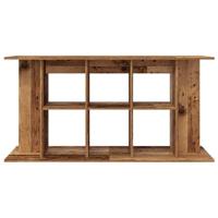 VidaXL Aquariumstandaard 120x40x60 cm bewerkt hout oud houtkleurig - thumbnail