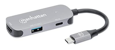 Manhattan USB-C auf HDMI 3-in-1 Docking-Konverter USB-C dockingstation Geschikt voor merk (dockingstation): Universeel USB-C Power Delivery