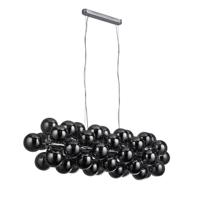 Searchlight Hanglamp GlasBerry Globe 25-lichts zwart met smoke glas - 52131-25SM - thumbnail