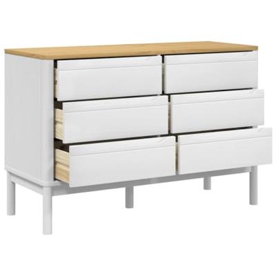 Ladekast FLORO massief grenenhout wit Ladekast FLORO massief grenenhout wit