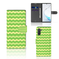 Samsung Galaxy Note 10 | Telefoon Hoesje | Waves Green - thumbnail