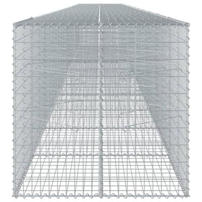 Schanskorf 1200x100x100 cm gegalvaniseerd ijzer zilverkleurig