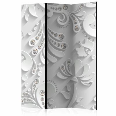 Vouwscherm / Kamerscherm - Bloemen in Kristallen135x172cm, gemonteerd geleverd, dubbelzijdig geprint Vouwscherm / Kamerscherm - Bloemen in Kristallen135x172cm, gemonteerd geleverd, dubbelzijdig geprint