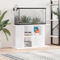 VidaXL Aquariumstandaard 100x40x60 cm bewerkt hout hoogglans wit - thumbnail