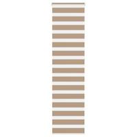 VidaXL Zebra blind 60x230 cm stofbreedte 55,9 cm polyester zandbruin - thumbnail