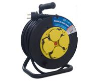 KabelHaspel 25 meter 3x1,5mm² H07 neopreen snoer met thermische beveiliging - thumbnail