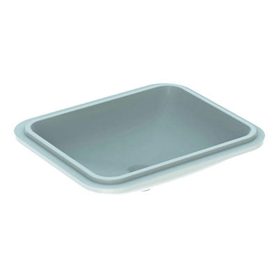 Geberit VariForm onderbouwwastafel rechthoekig 50 cm zonder overloop KeraTect, wit