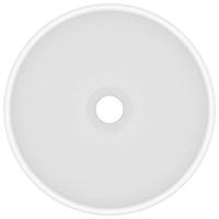 Wastafel rond 32,5x14 cm keramiek matwit - thumbnail