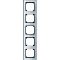 Merten 489560 Afdekking Frame 5-voudig M-Plan, System M Zilver 1 stuk(s) - thumbnail