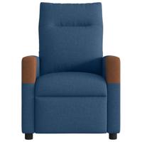 Fauteuil elektrisch verstelbaar stof blauw - thumbnail