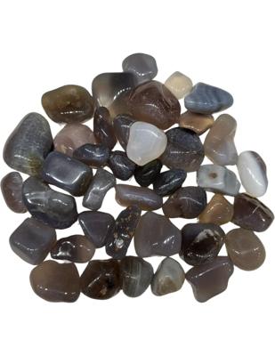 500 gram grijze Agaat trommelstenen uit Brazilië 500 gram grijze Agaat trommelstenen uit Brazilië