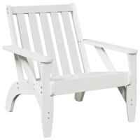Tuinstoel Adirondack 75x77x77 cm massief grenenhout wit - thumbnail