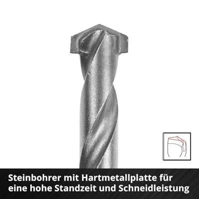 Einhell 108743 Gereedschapsstaal Steen-spiraalboorset 10-delig 3 mm, 4 mm, 5 mm, 6 mm, 7 mm, 8 mm, 9 mm, 10 mm 1 set(s)