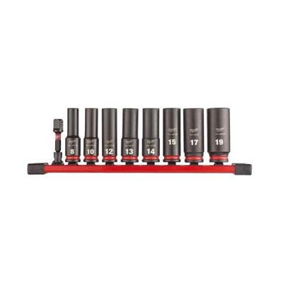 Milwaukee Accessoires 3/8" | slagdop diep | set | 9-delig - 4932480455