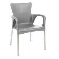 Terrasstoel Bella Grijs - thumbnail