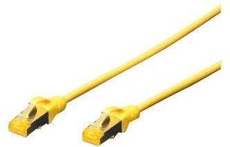 Digitus DK-1644-A-050/Y RJ45 Netwerkkabel, patchkabel CAT 6A S/FTP 5.00 m Geel Halogeenvrij, Verdraaide paren, Snagless, Vlambestendig 1 stuk(s)