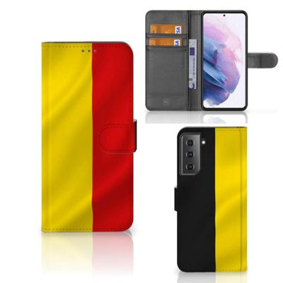 Samsung Galaxy S21 Plus | Bookstyle Case | Belgische Vlag Samsung Galaxy S21 Plus | Bookstyle Case | Belgische Vlag
