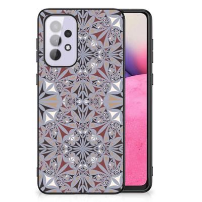 Samsung Galaxy A33 5G Marmeren Print Telefoonhoesje Flower Tiles