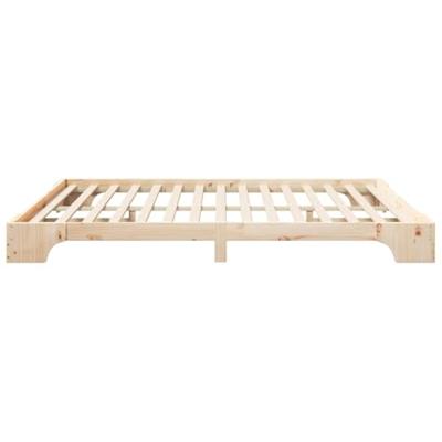 Bedframe met opslag Bruin 200 x 210 cm Massief grenenhout Bedframe met opslag Bruin 200 x 210 cm Massief grenenhout