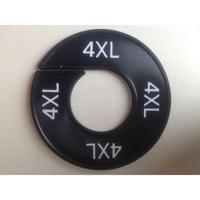 Maatring 9cm zwart/wit 4XL - thumbnail