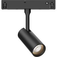 Zwarte 48V Magnetische LED Railspot 6W - Natuurlijk Wit 4000K - 440lm - thumbnail