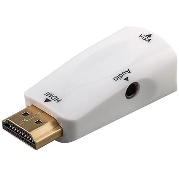 Goobay HDMI naar VGA adapter + 3,5mm audio uitgang - 9580142 Goobay HDMI naar VGA adapter + 3,5mm audio uitgang - 9580142