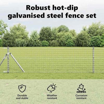 VidaXL Hek met paal zilver 0,4 x 10 m staal en pvc