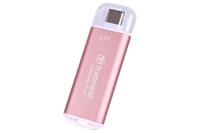 Transcend ts2tesd300p esd300 pink external ssd, 2tb, usb type-c 10gbps, 1050/ 950 mb/s max - thumbnail