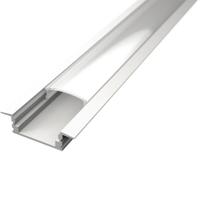 Velvalux LED Inbouw Strip Profiel - Wit Aluminium - 1m - 24.7x7mm - thumbnail