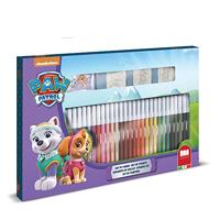 Multiprint Paw patrol skye kleurset met stempels, 41dlg. - thumbnail
