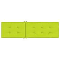 VidaXL Terrasstoelkussen (75+105)x50x4 cm heldergroen - thumbnail