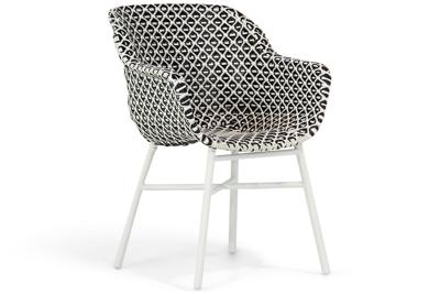 Hartman Delphine dining tuinstoel met wit frame Hartman Delphine dining tuinstoel met wit frame