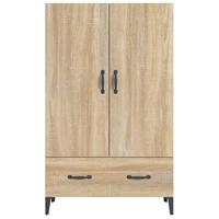 Hoge kast 70x31x115 cm bewerkt hout sonoma eikenkleurig - thumbnail