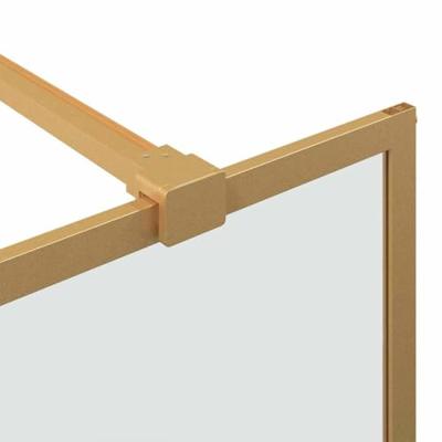 VidaXL Inloop douche wand goud 90 x 195 cm gehard glas