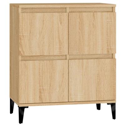 Dressoir 60x35x70 cm bewerkt hout sonoma eikenkleurig